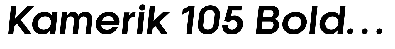 Kamerik 105 Bold Oblique